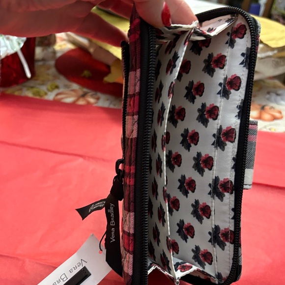Vera Bradley Pink and Black Plaid Wallet - Picture 5 of 5